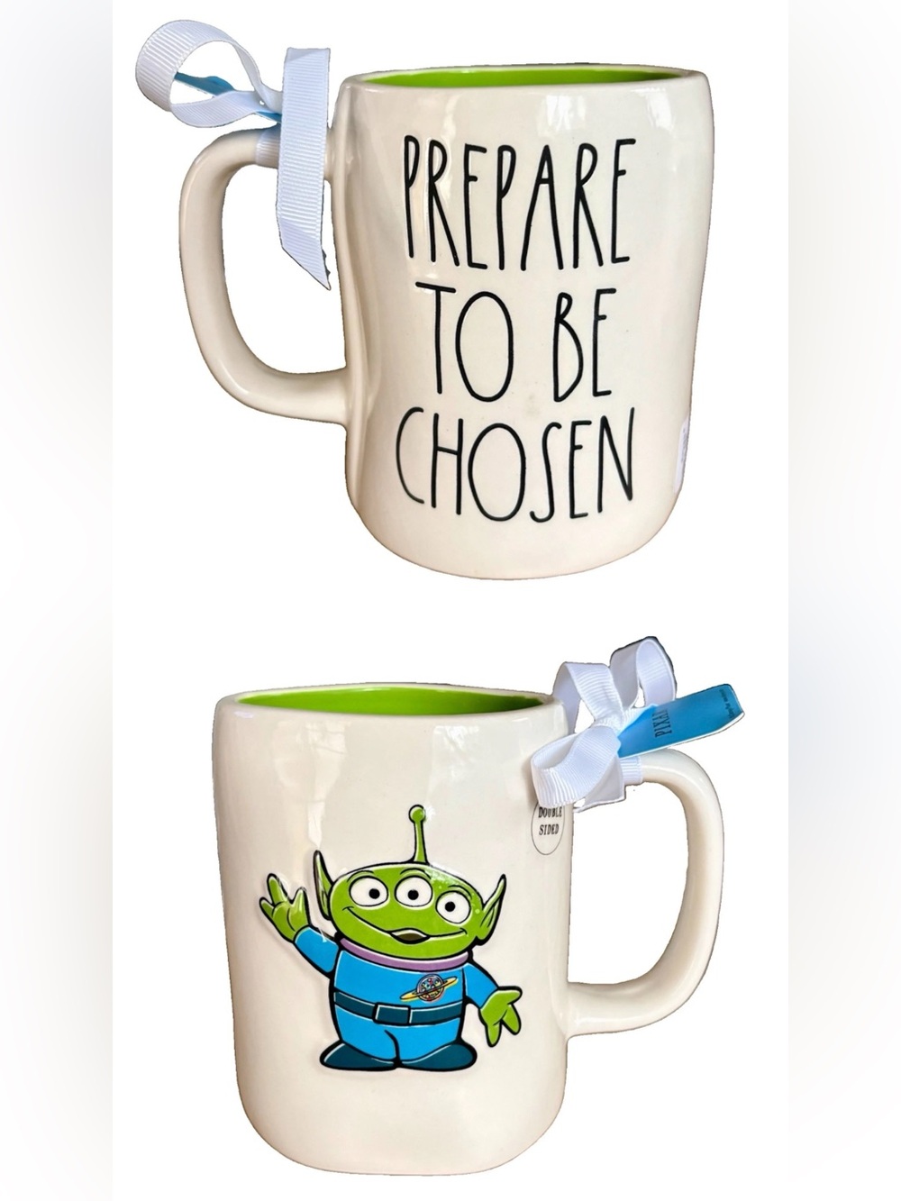 Rae Dunn Pixar Toy Story Claaw Alien Prepare To Be Chosen Ceramic Mug Disney y2K